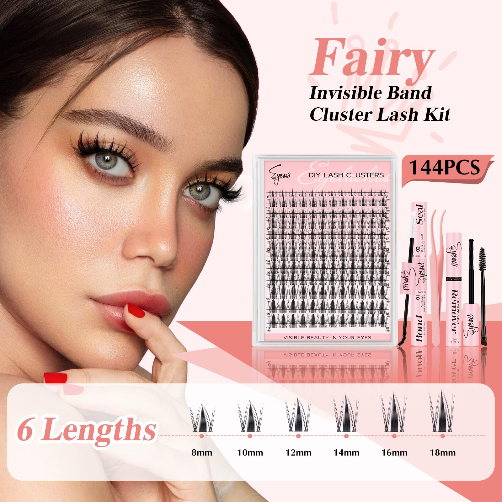 EYEVIS DIY lash extension kit tools facilitate precise, beginner-friendly placement
