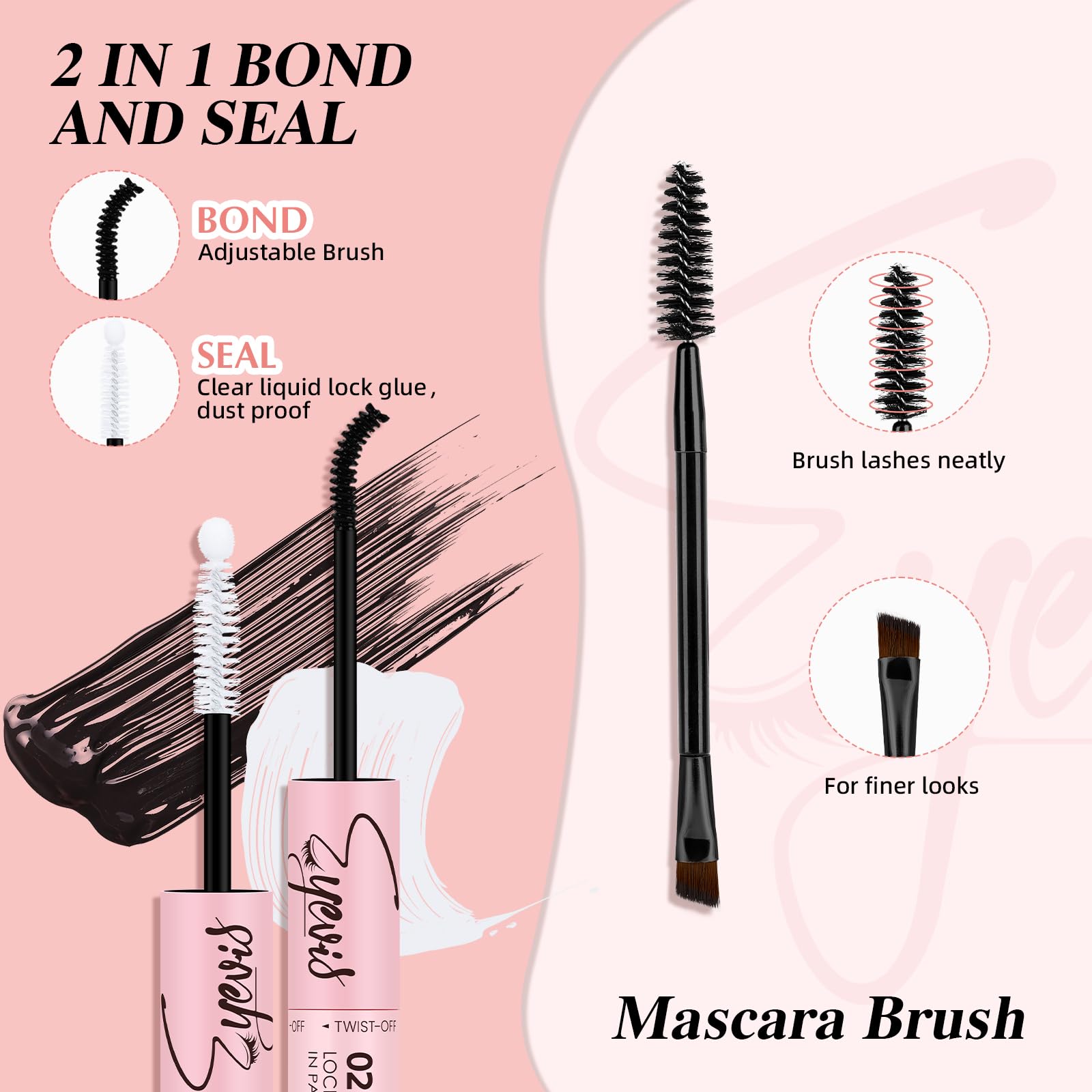 EYEVIS Waterproof lash bond and seal support durable wear