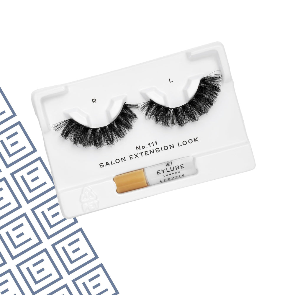 Eylure No.111 lashes offer a dark, wispy finish for intensified eye definition.