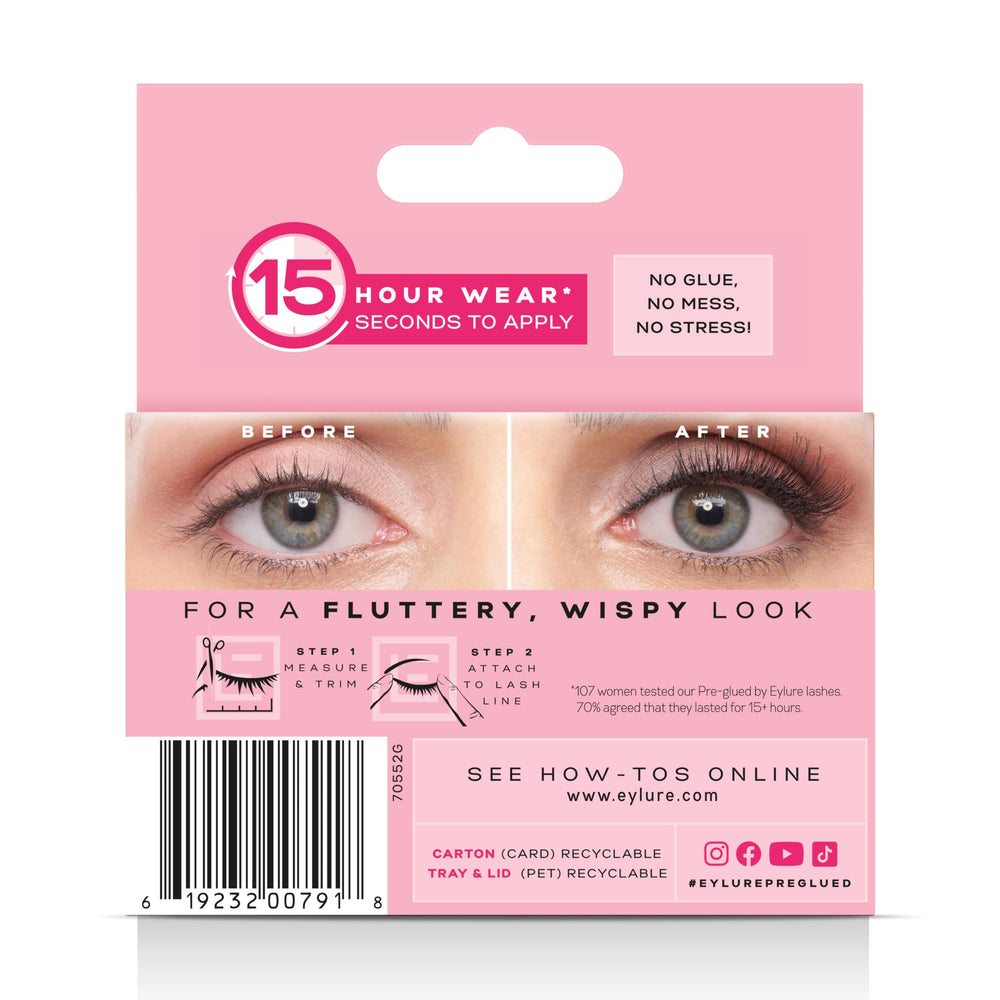 Vegan and cruelty-free lashes from Eylure for mindful beauty.