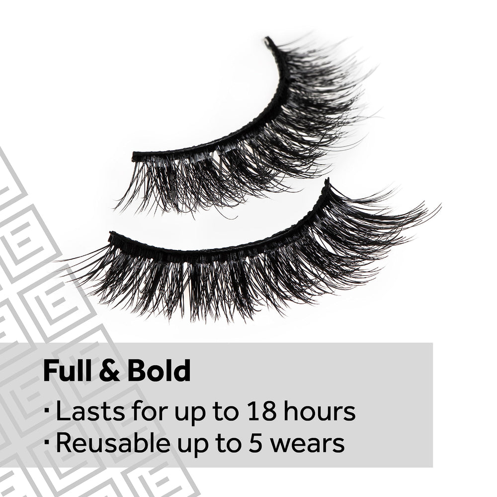 Vegan, latex-free adhesive from Eylure for comfortable, reliable wear.