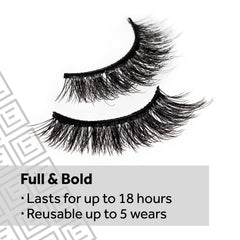 Vegan, latex-free adhesive from Eylure for comfortable, reliable wear.