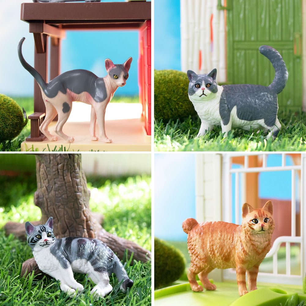 EYSCOTA detailed-painted cat figurines showcasing craftsmanship and charm.