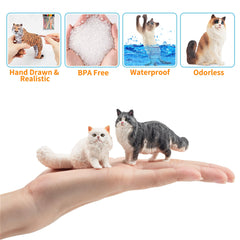 EYSCOTA Persian cat figurines with soft finish for close-up crafts