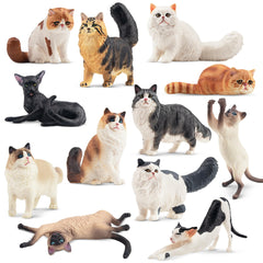 EYSCOTA ragdoll cat figurines in a playful pose for imaginative play