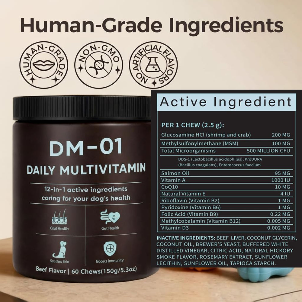 EYUTRD DM-01 B-vitamin blend supports energy metabolism and alertness in dogs