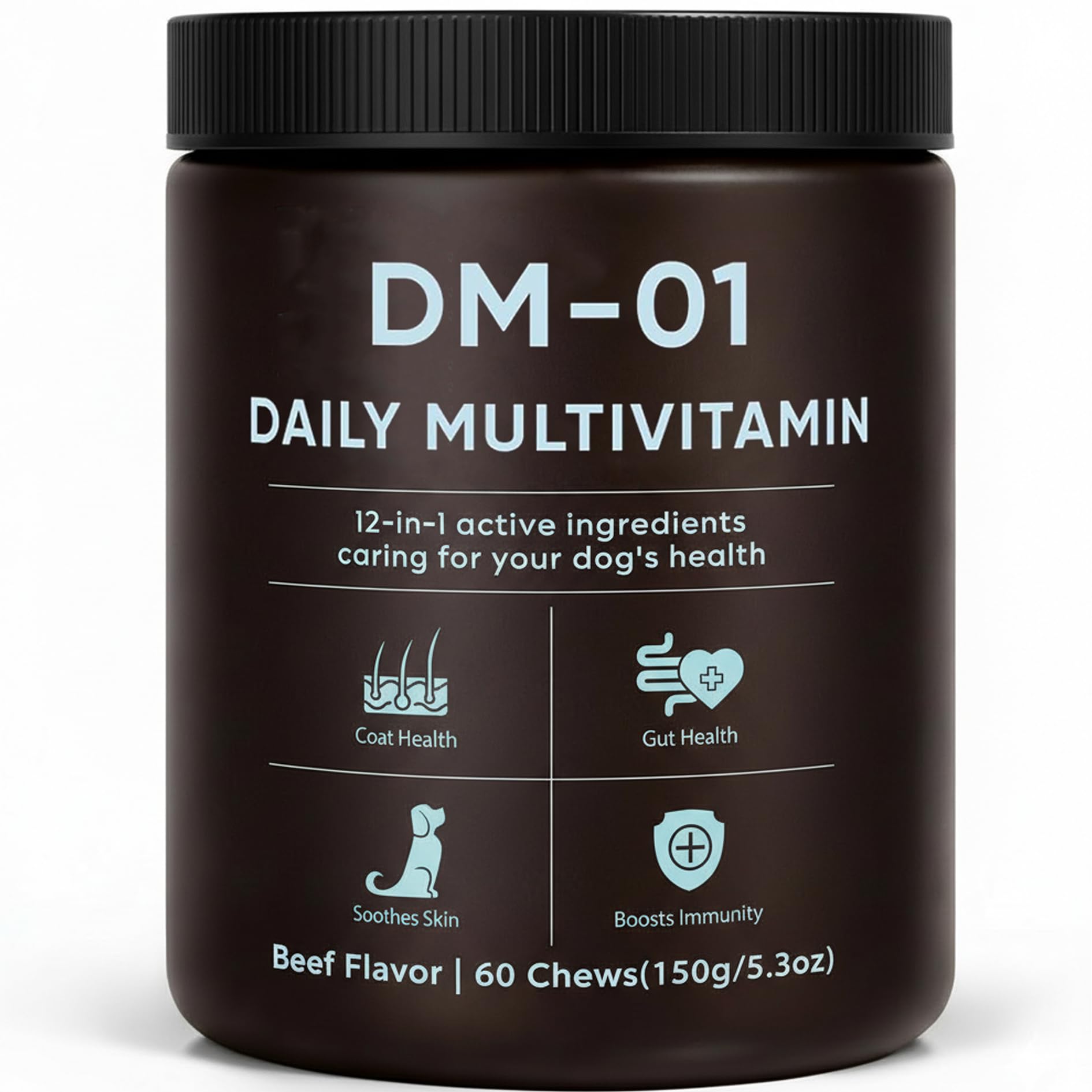 EYUTRD DM-01 dog multivitamin chews beef flavor for daily vitality