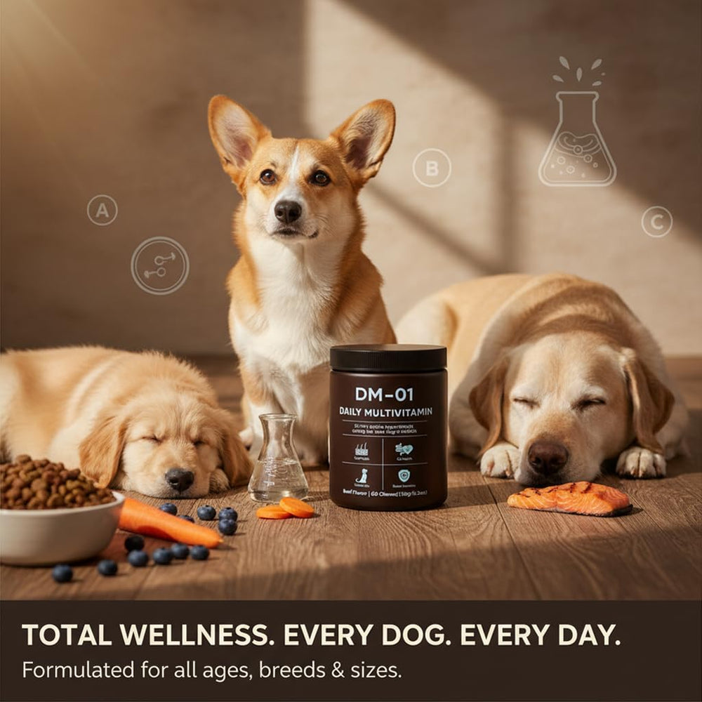 EYUTRD DM-01 label highlights premium sources and natural flavors