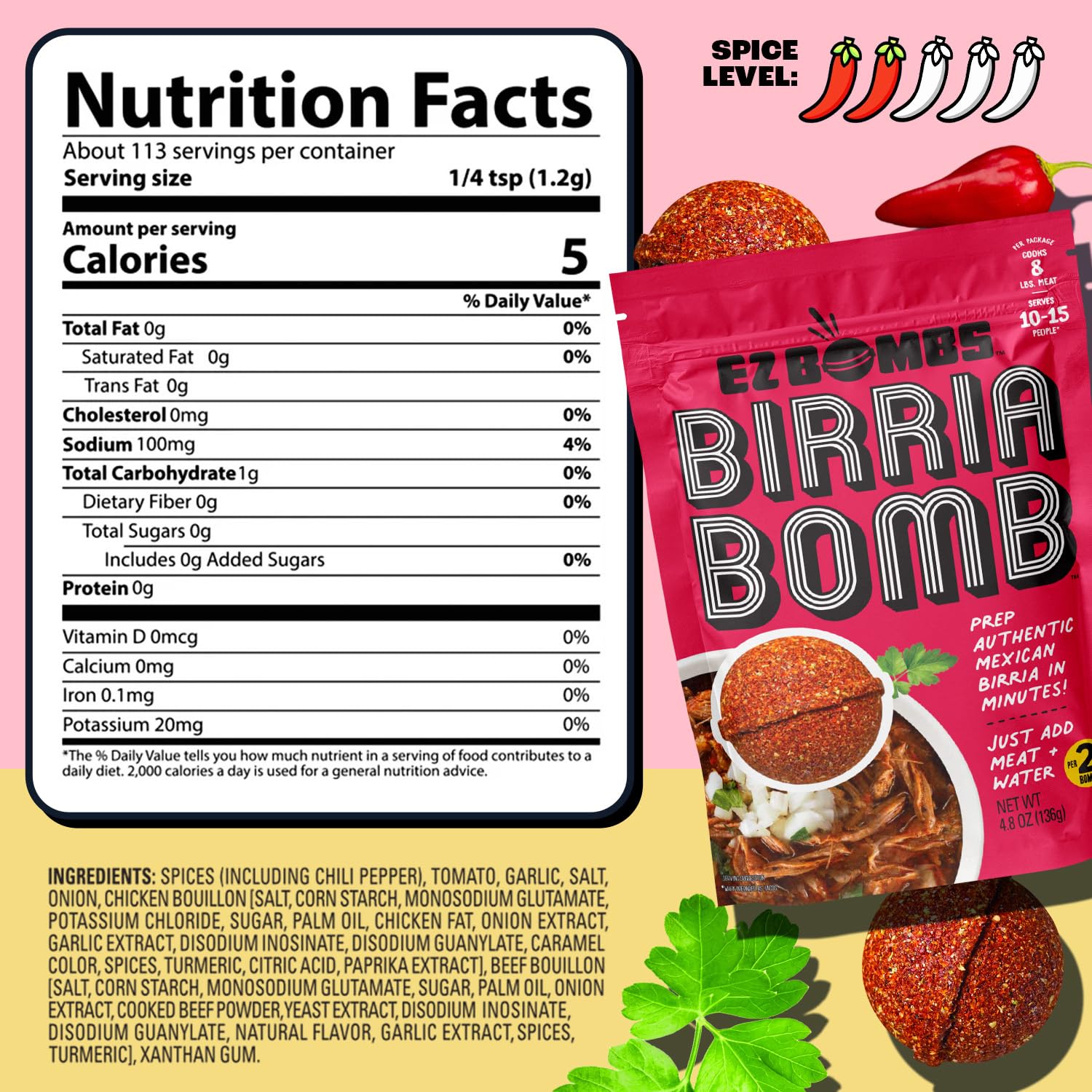 EZ Bombs Birria Bomb pour demonstrates easy, mess-free pouring.