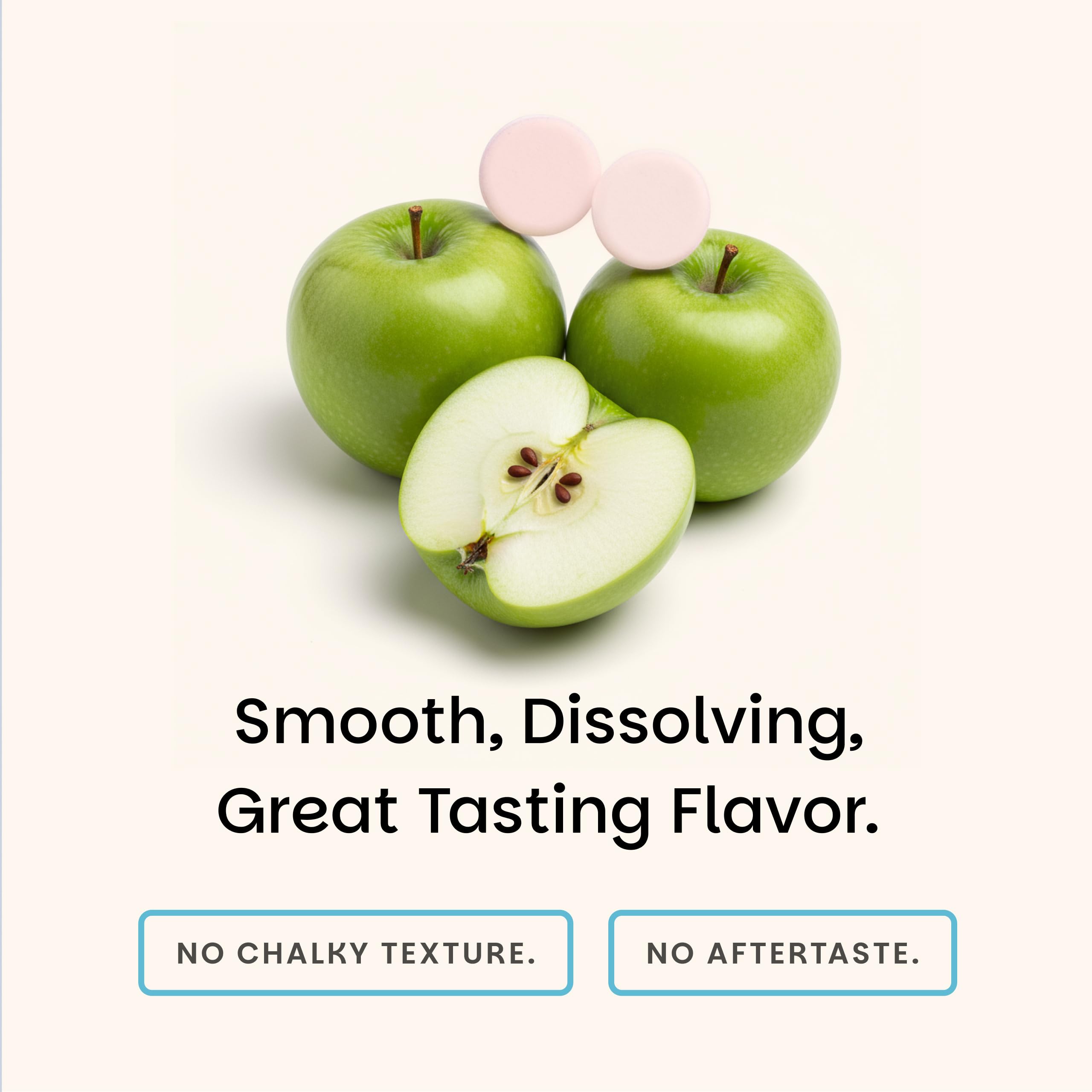 EZ Melts apple-flavor packaging conveys enjoyable daily use