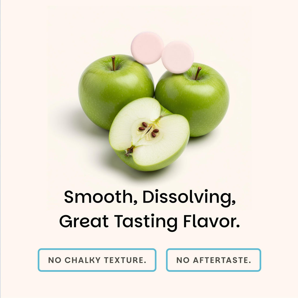EZ Melts apple-flavor packaging conveys enjoyable daily use