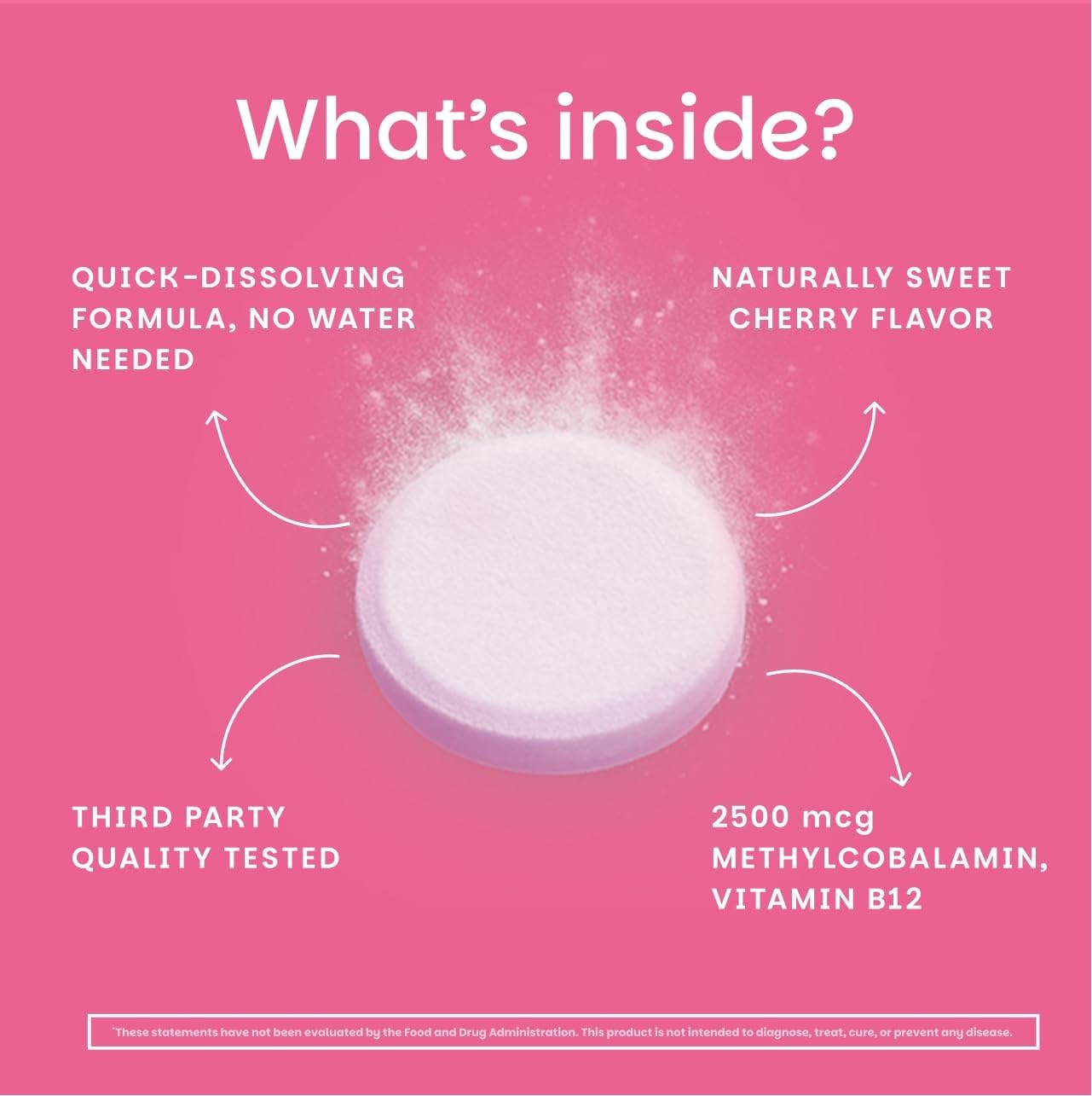 EZ Melts B12 red cherry flavor label hints at tasty daily boost.