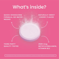 EZ Melts B12 red cherry flavor label hints at tasty daily boost.