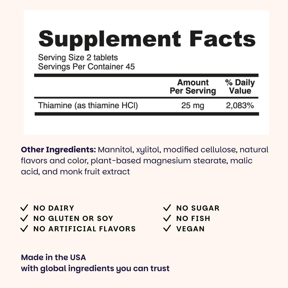 EZ Melts Cherry Burst bottle front—vegan and non-GMO ingredients.