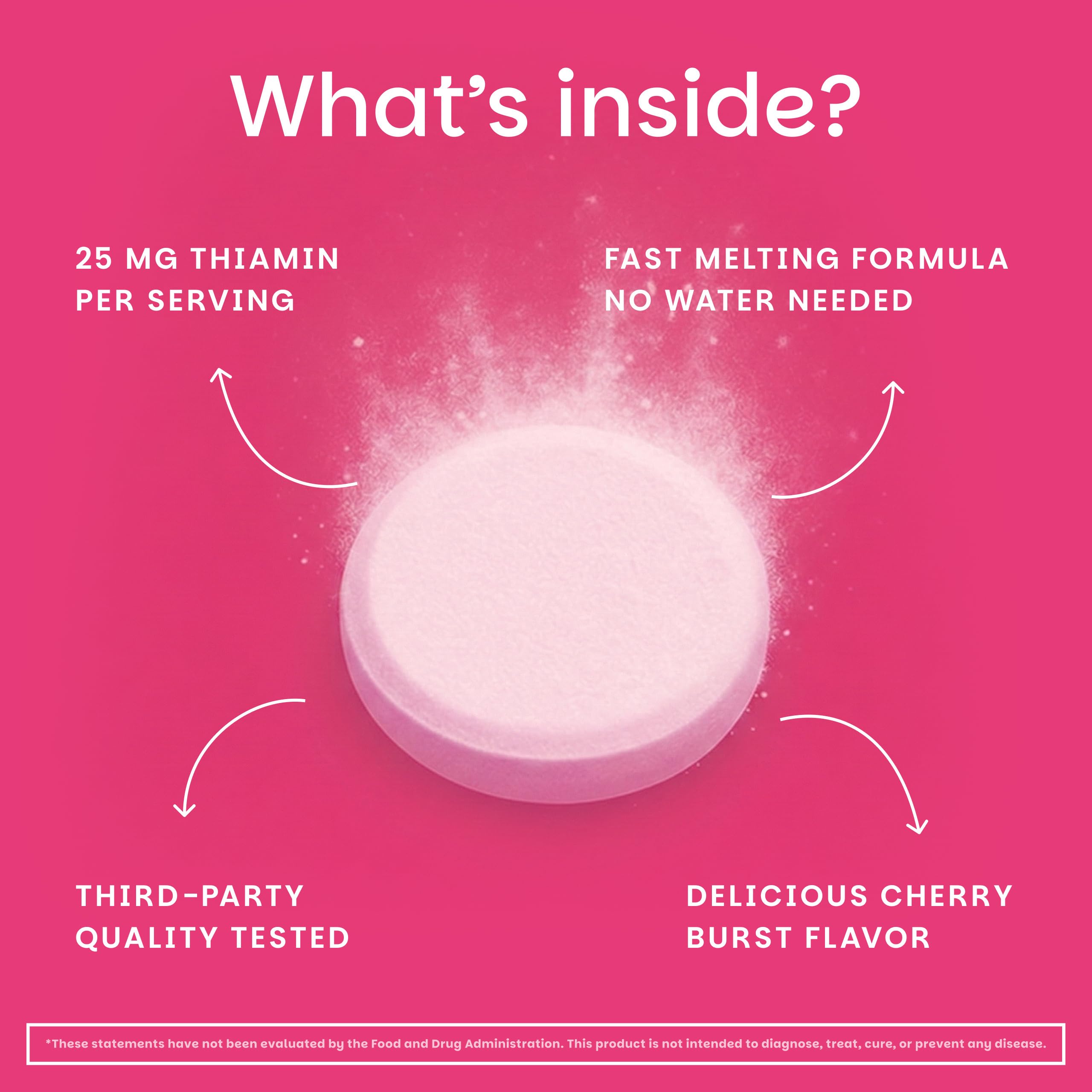 EZ Melts Cherry Burst close-up—flavorful, easy to swallow.