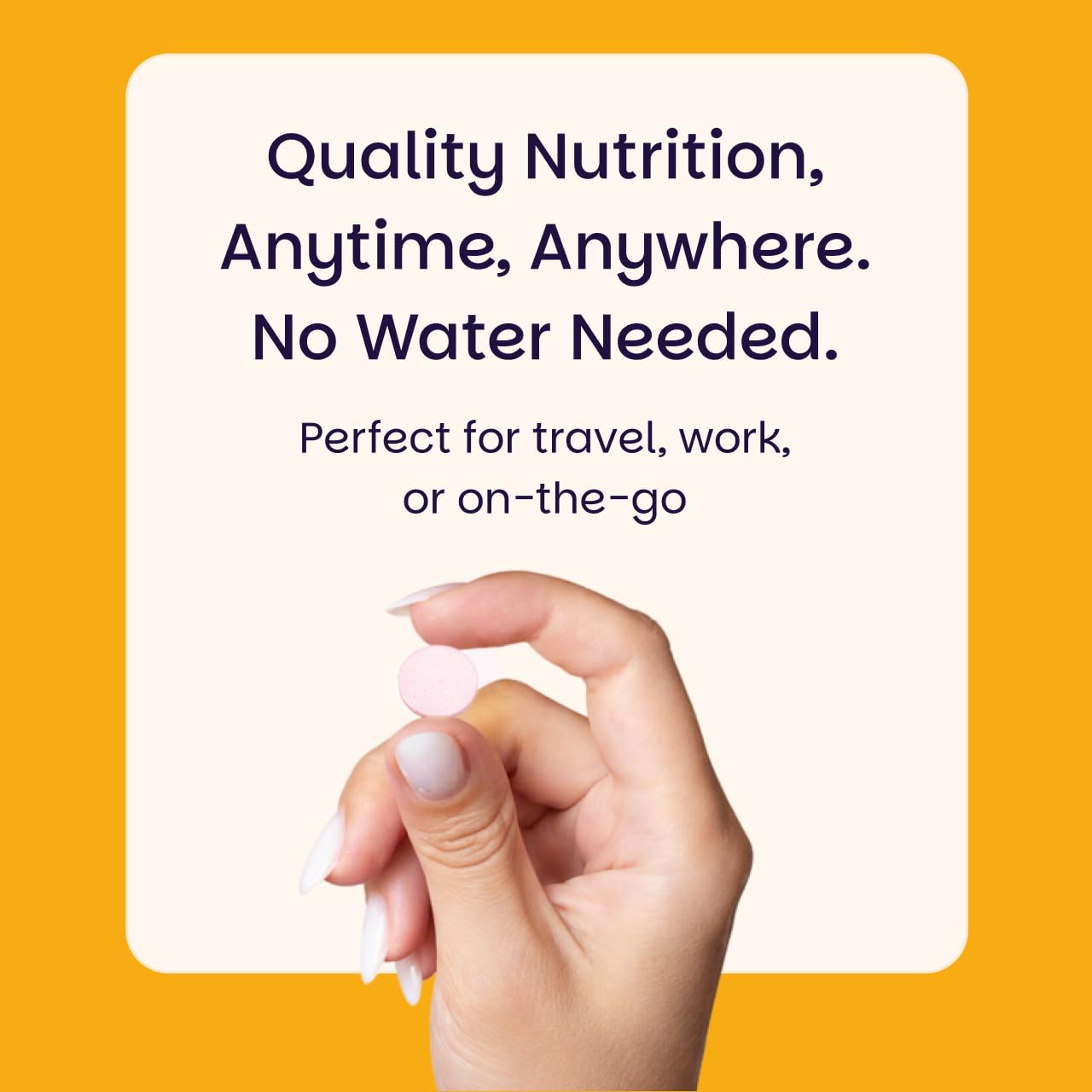 EZ Melts Vitamin C packaging graphic highlighting convenience