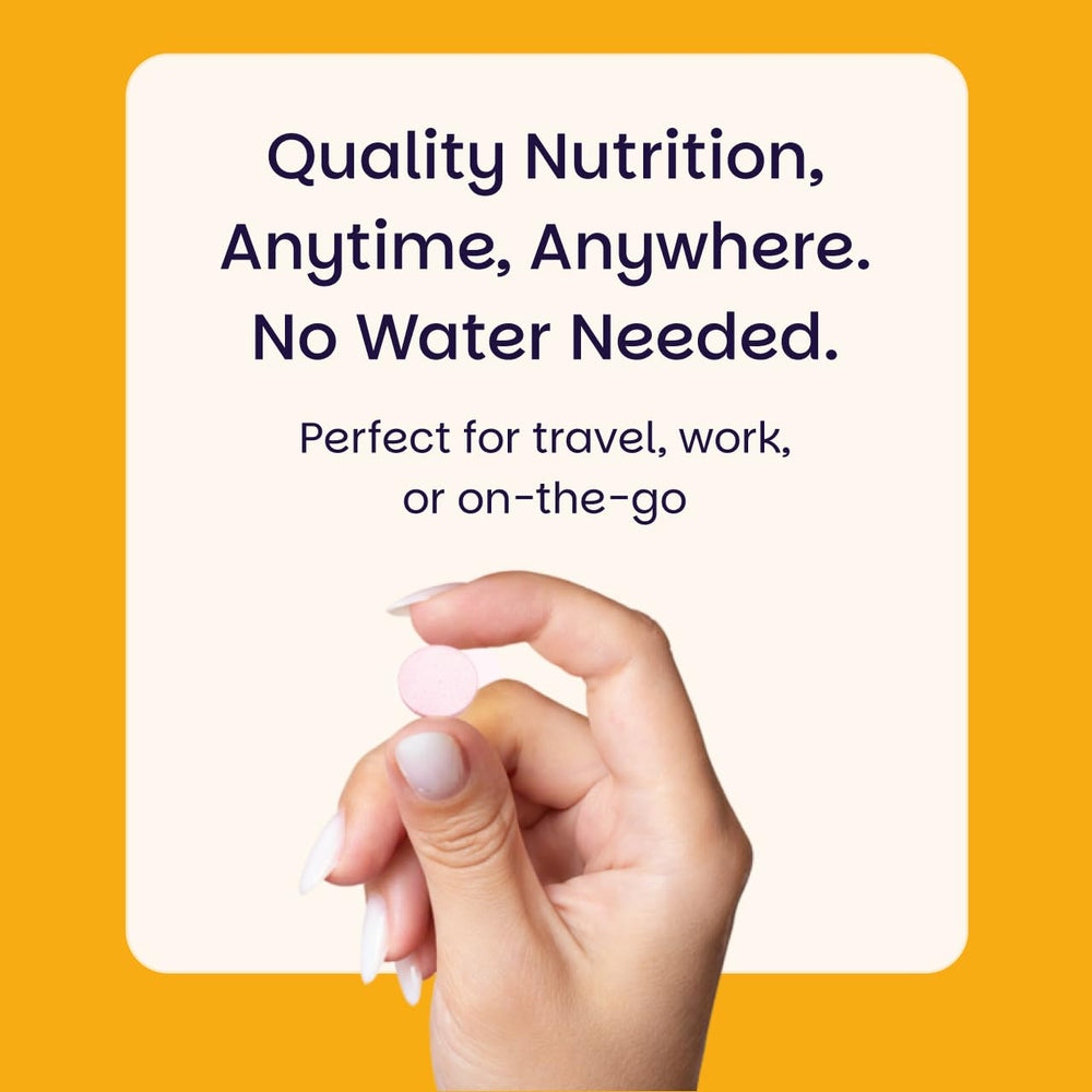 EZ Melts Vitamin C packaging graphic highlighting convenience