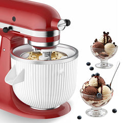 Ezato ice cream maker attachment for KitchenAid compatibility and easy dessert prep.