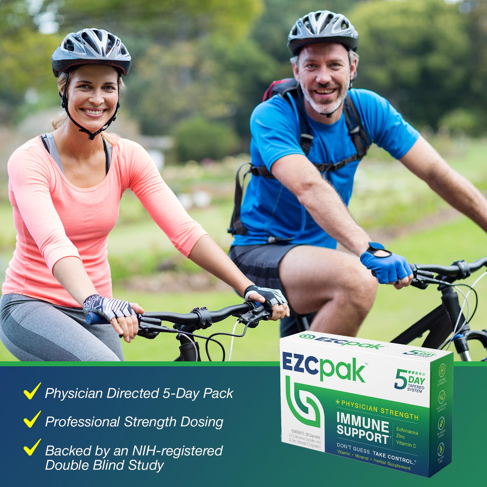 EZC Pak in daily routine image showing easy on-the-go support.