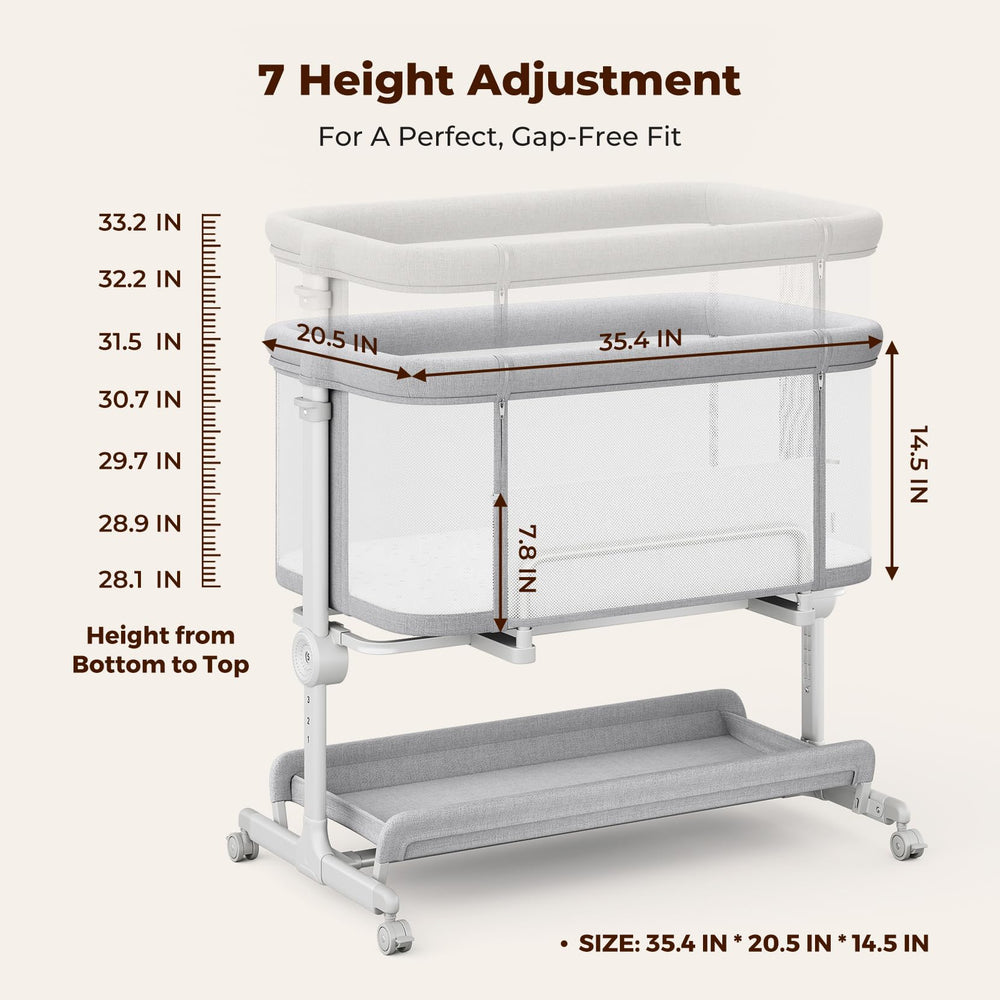 Ezebaby portable design moves easily between rooms