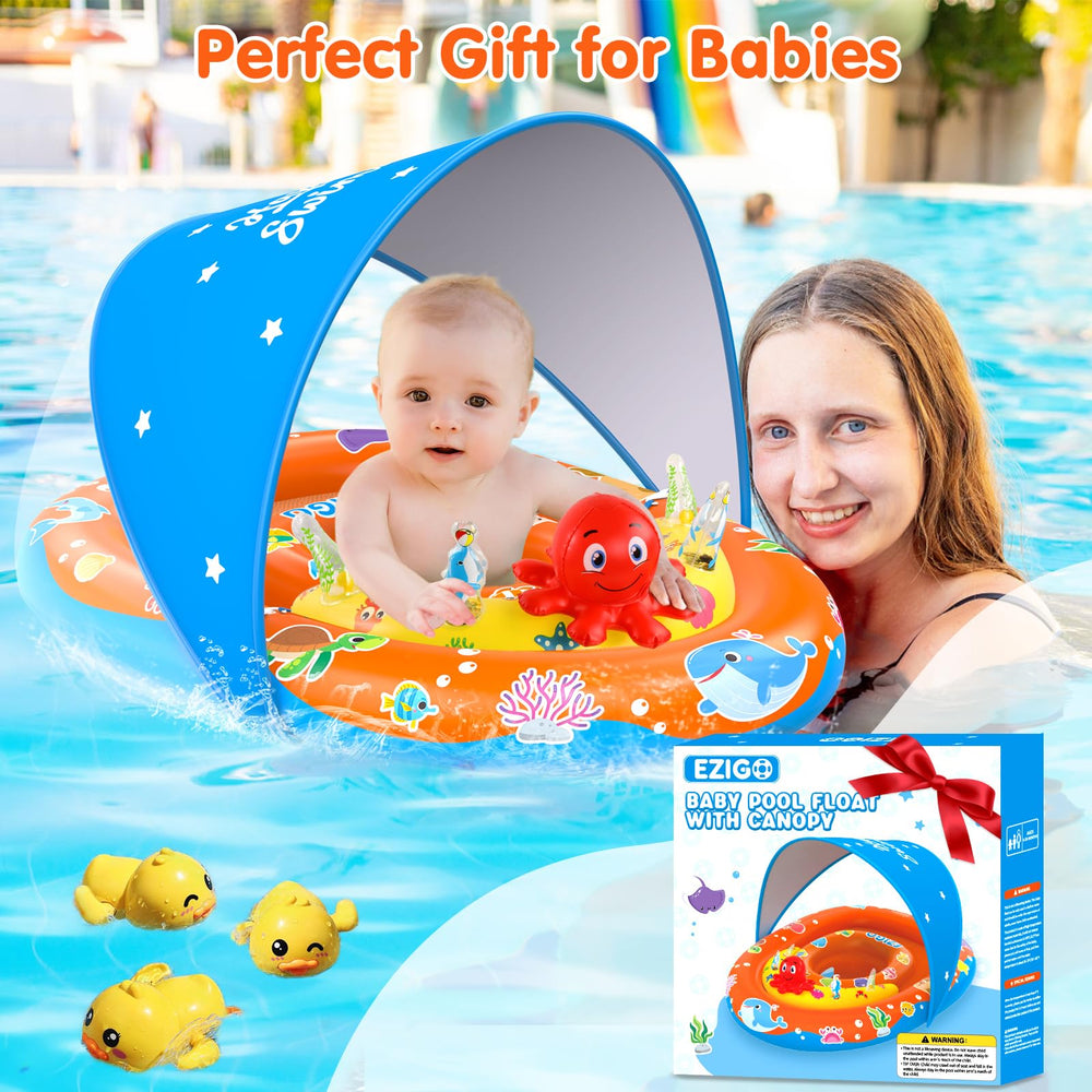 EZIGO's underwater prints entertain babies in tub or pool.