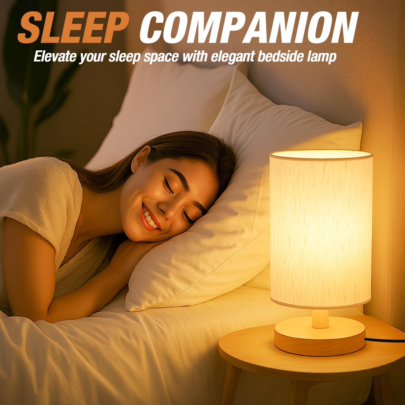 EZIYIN plug-in lamp boosts brightness in bedrooms and offices.