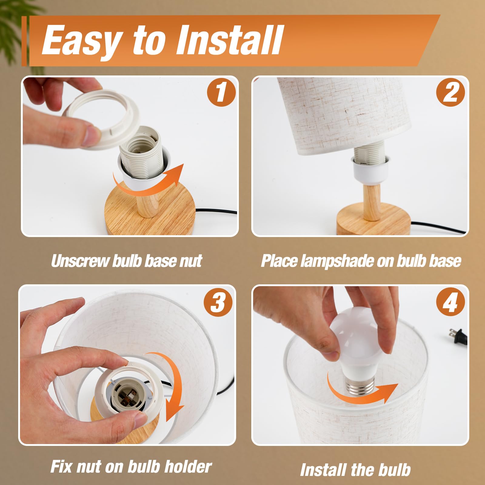 EZIYIN lamp offers simple touch on/off for quick control.