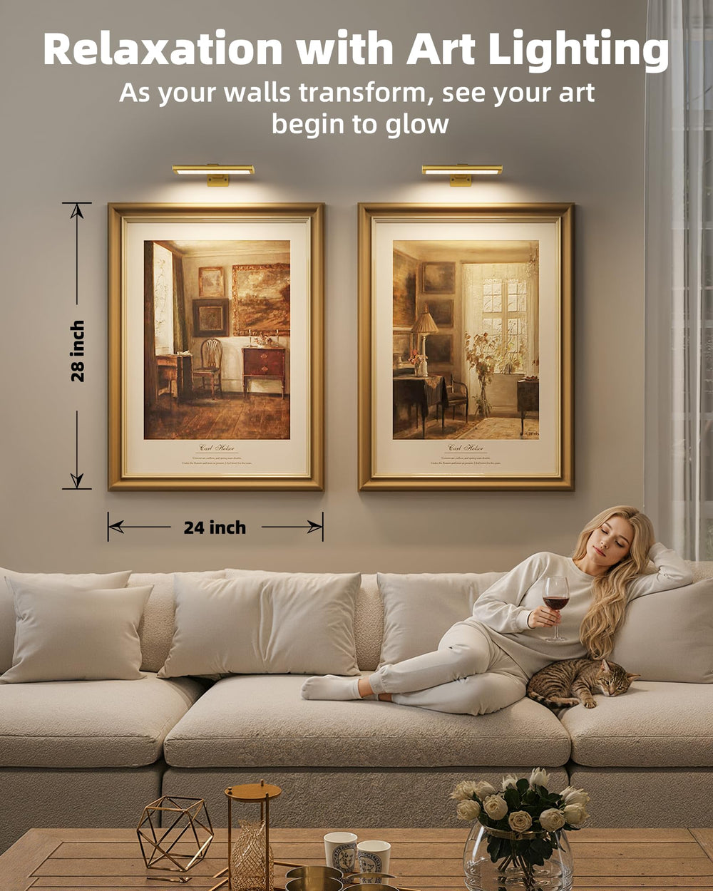 EZVALO adjustable color temps for mood lighting and art clarity