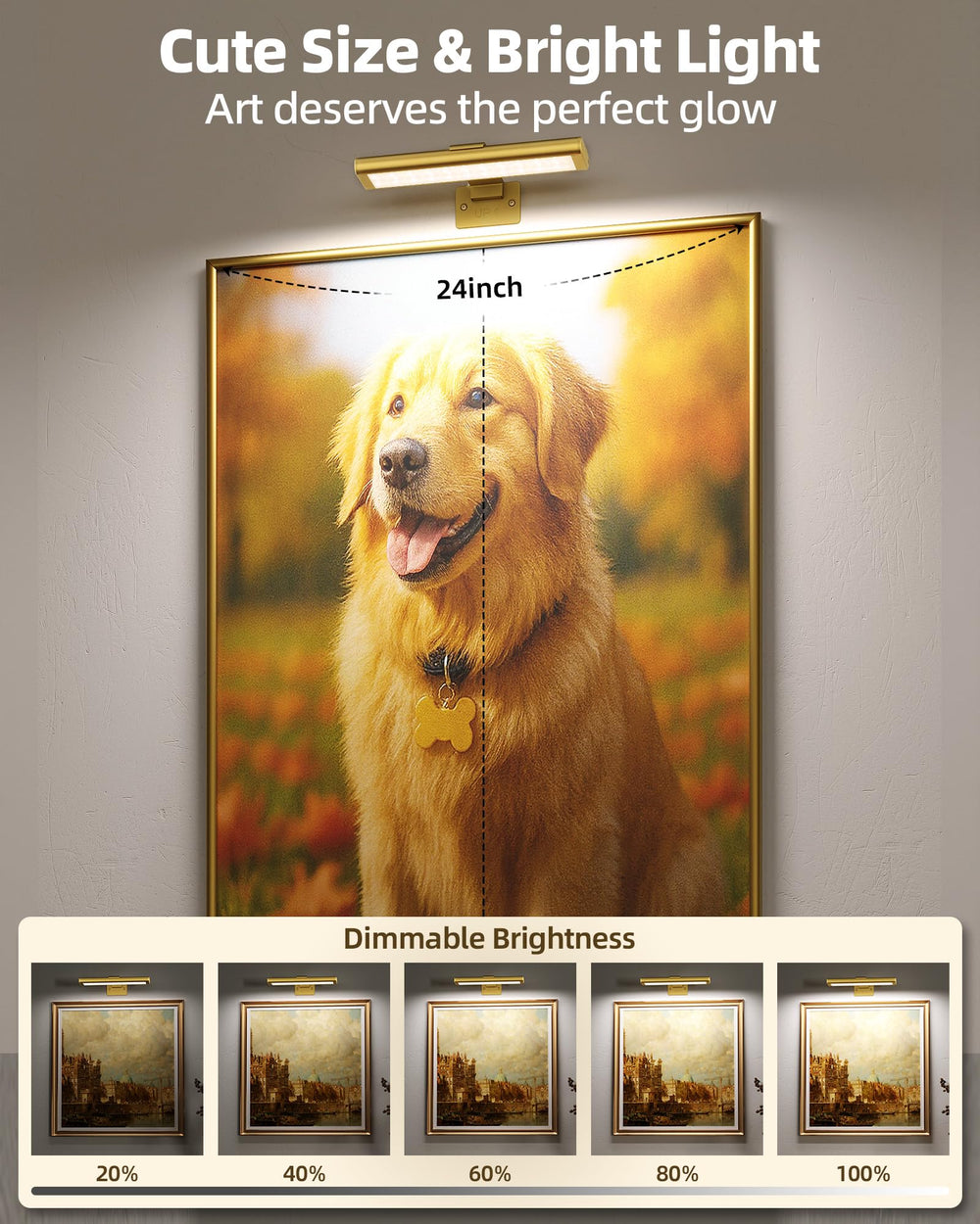 EZVALO gold finish wall light complements gallery spaces
