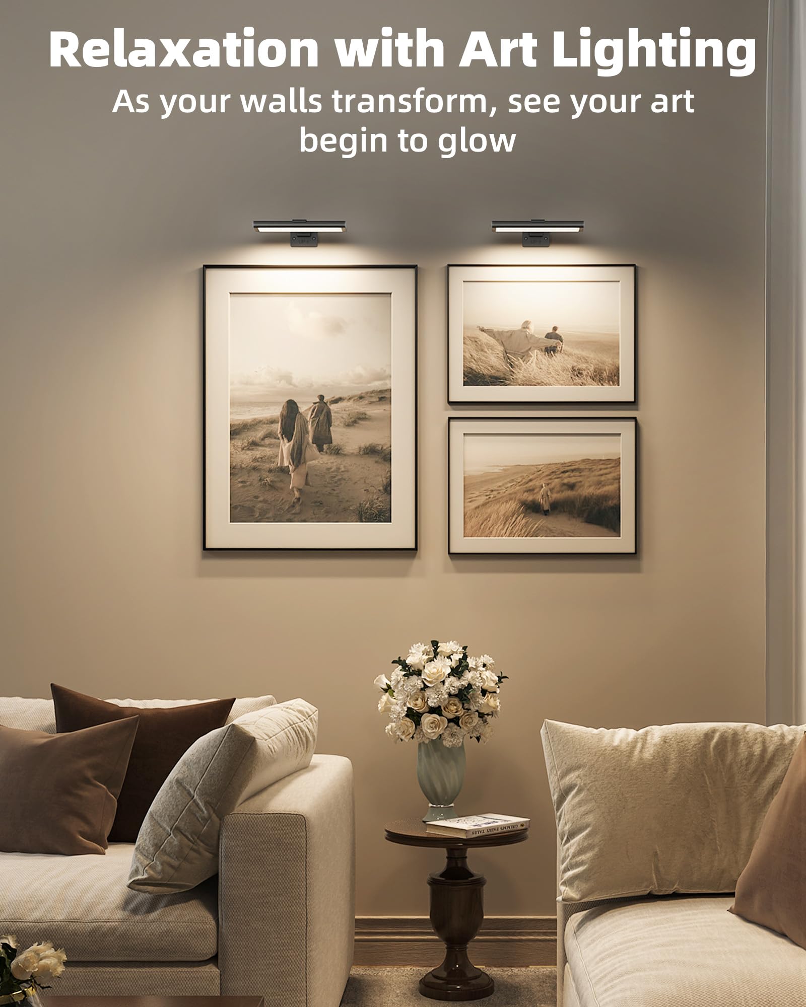 EZVALO 7.87-inch light designed to fit most artwork frames and displays.