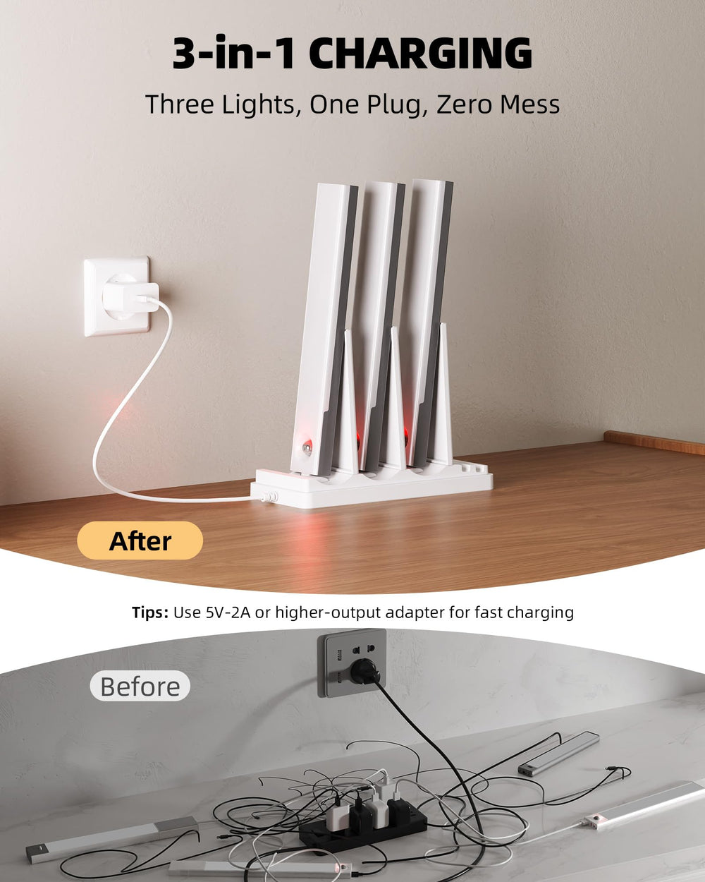 EZVALO remote control enables quick dimming and timer settings from a distance