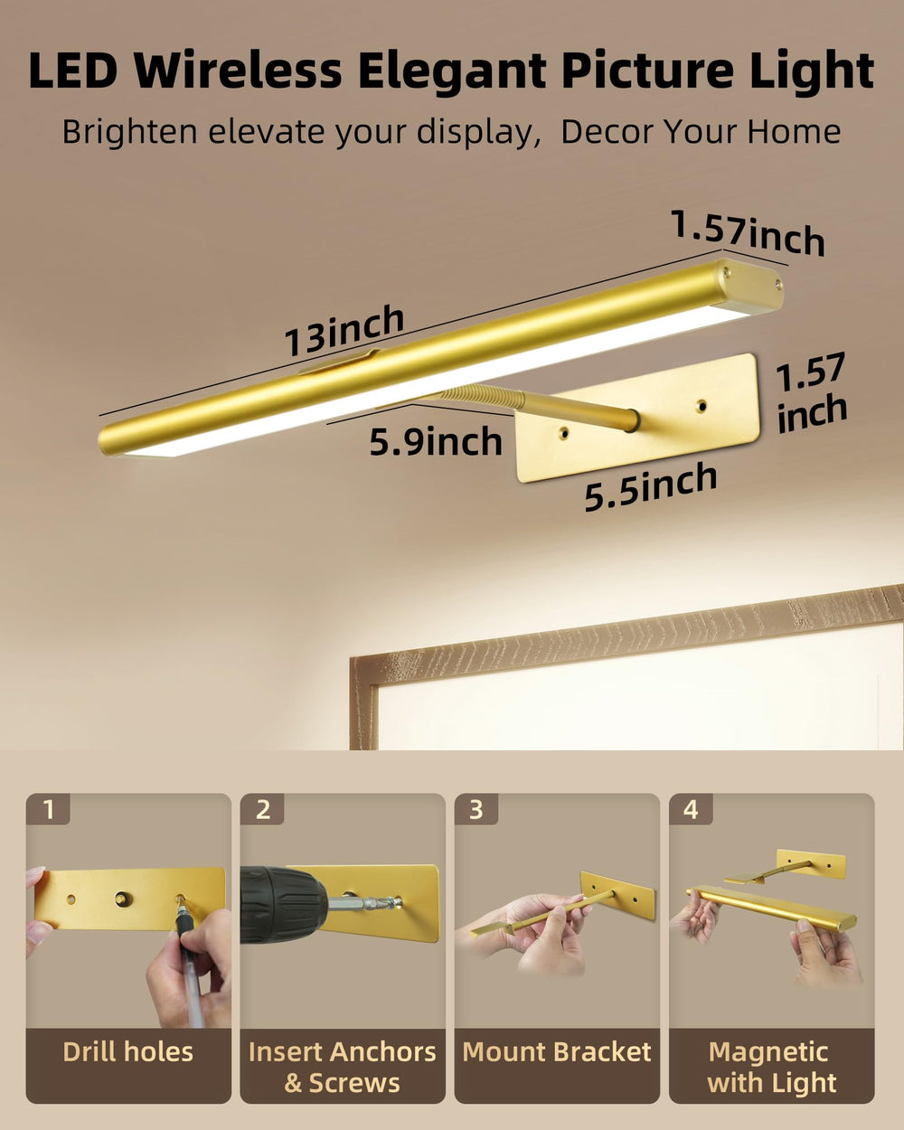 EZVALO three color temps with dimming levels for ambient control.