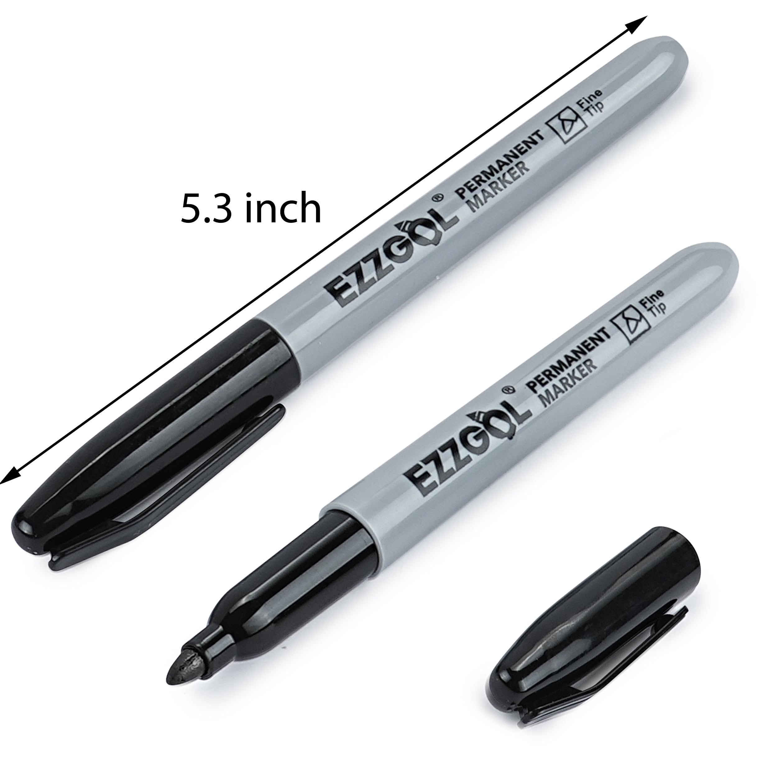 Ezzgol waterproof marker on paper shows bold black ink.