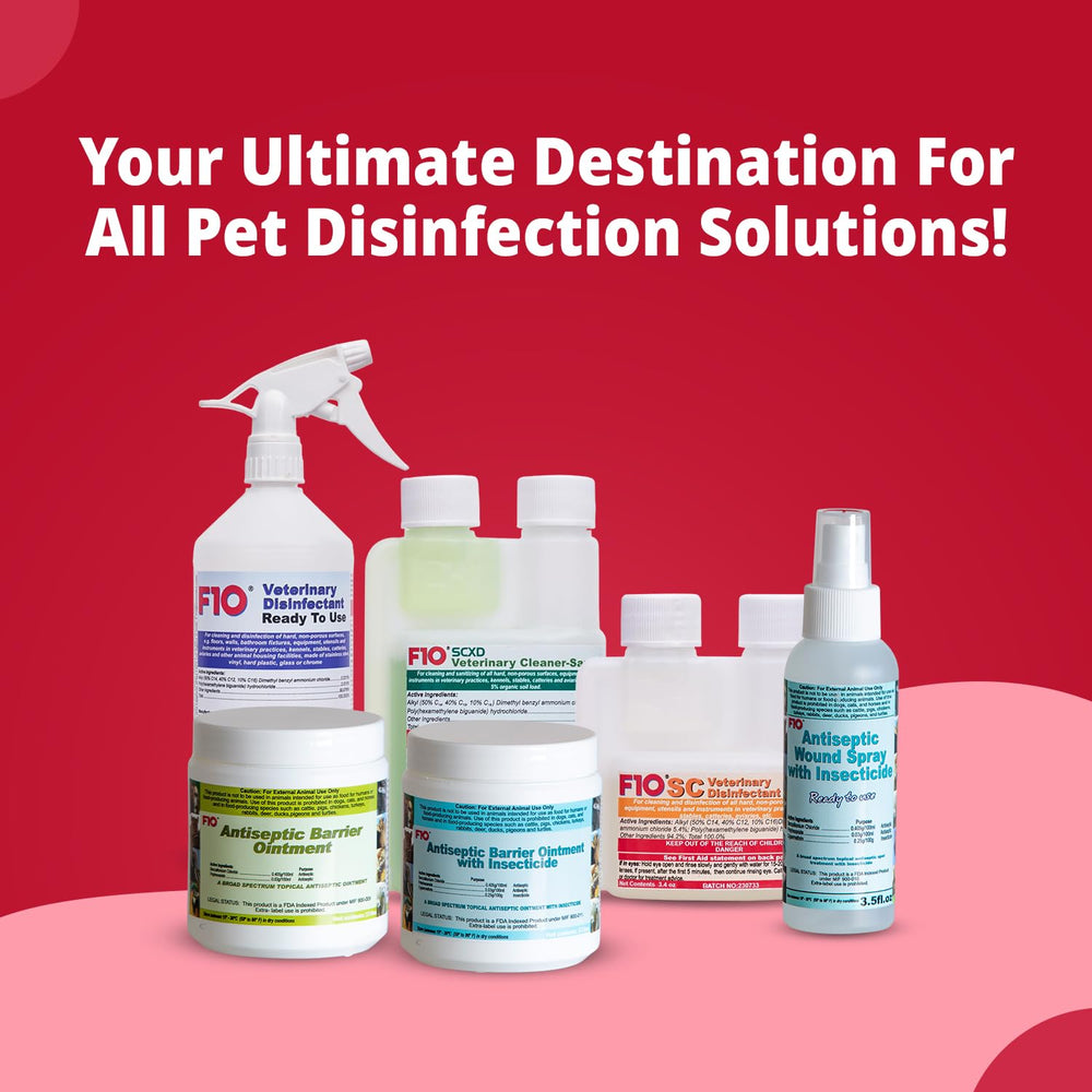 F10 EPA registration label on bottle signaling trusted disinfection performance