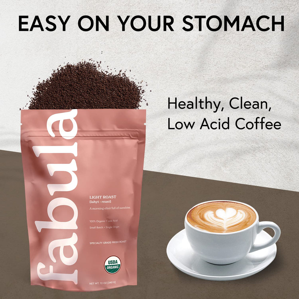 Fabula Organic Non-GMO Mold-Free label signals premium quality and pure ingredients.