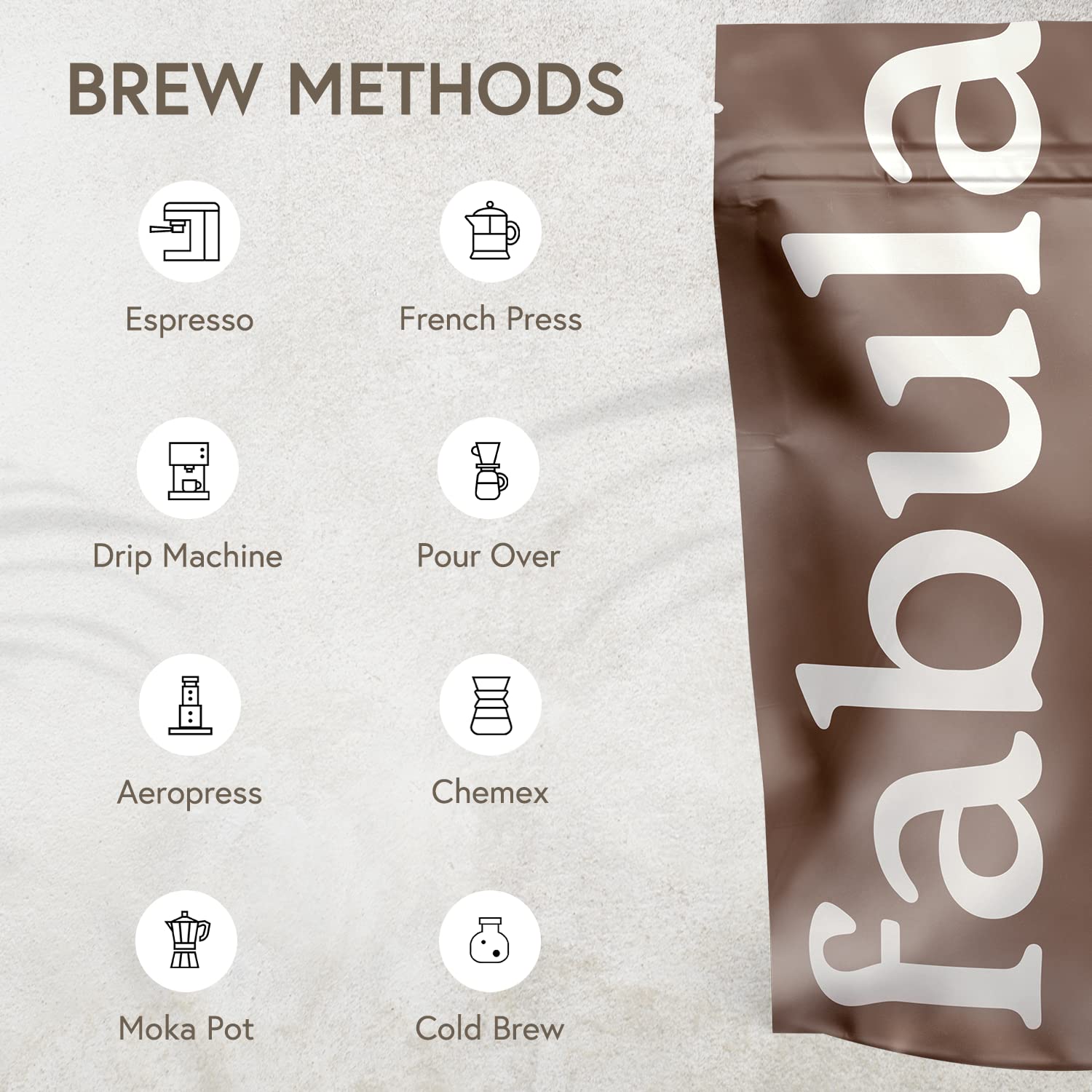 Fabula fresh roast coffee aroma rising from beans