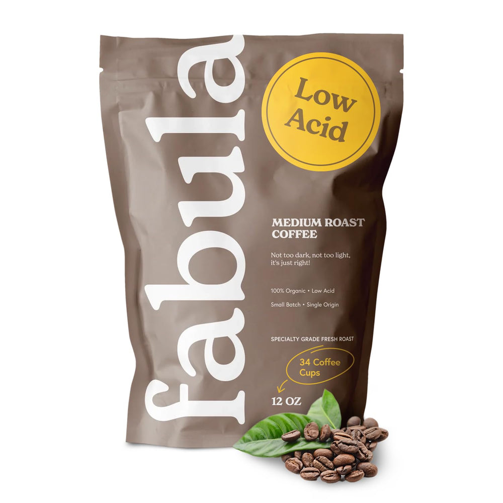 Fabula low acid coffee beans pack for a smooth daily brew