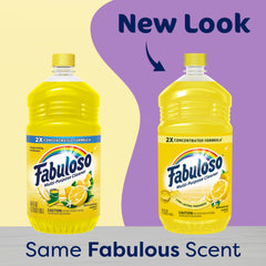 Close-up of Fabuloso 2X label indicates concentrated cleaning power