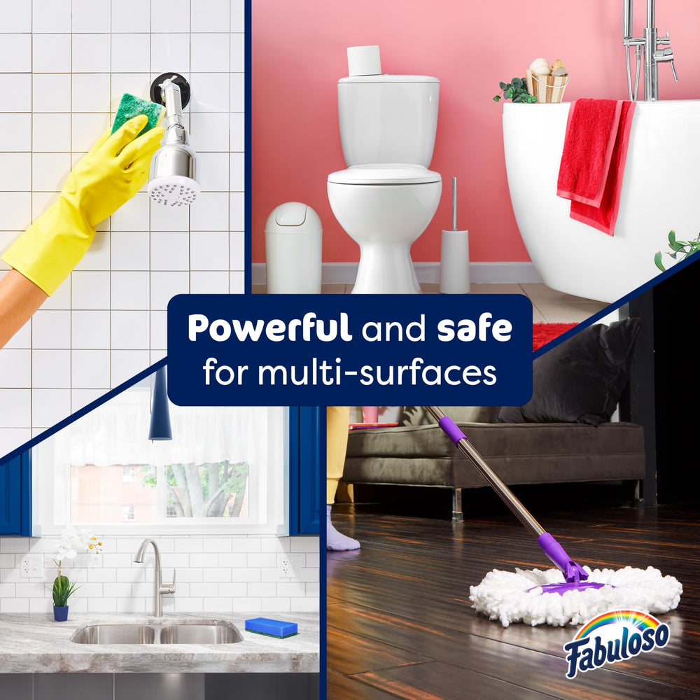 Fabuloso counter-cleaner shows wide surface use in kitchen