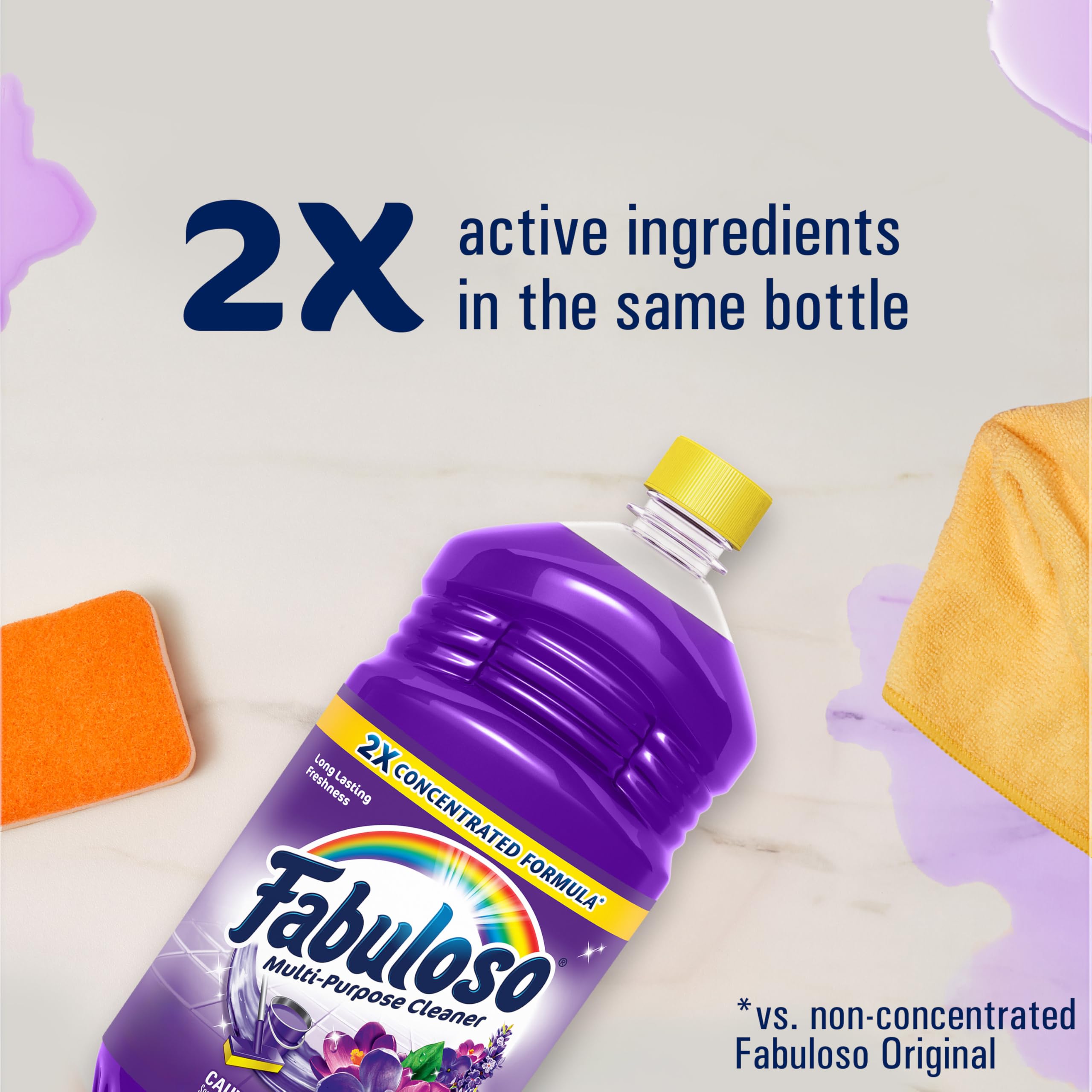Fabuloso floor-clean application illustrates effective floor care and shine.