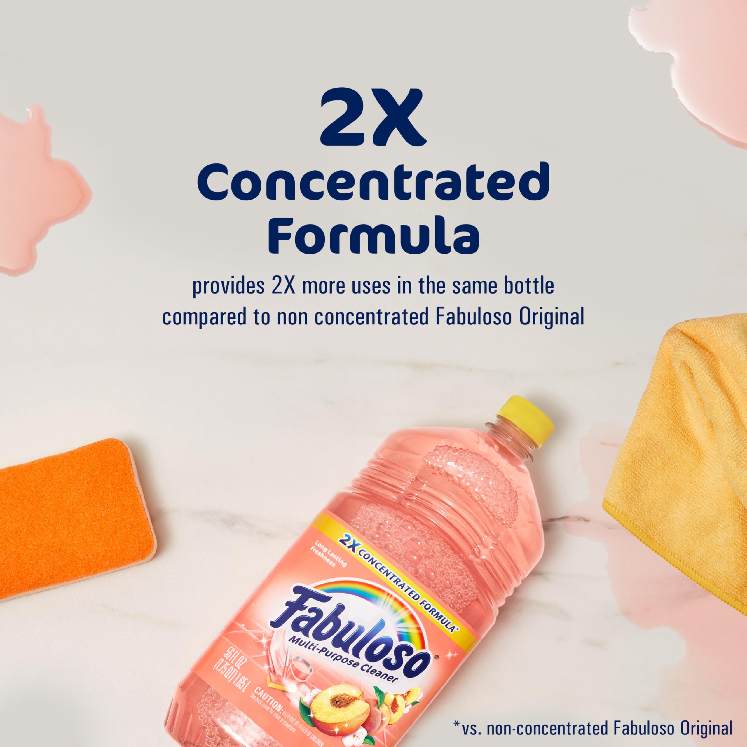 Fabuloso applied to kitchen surfaces for a thorough clean