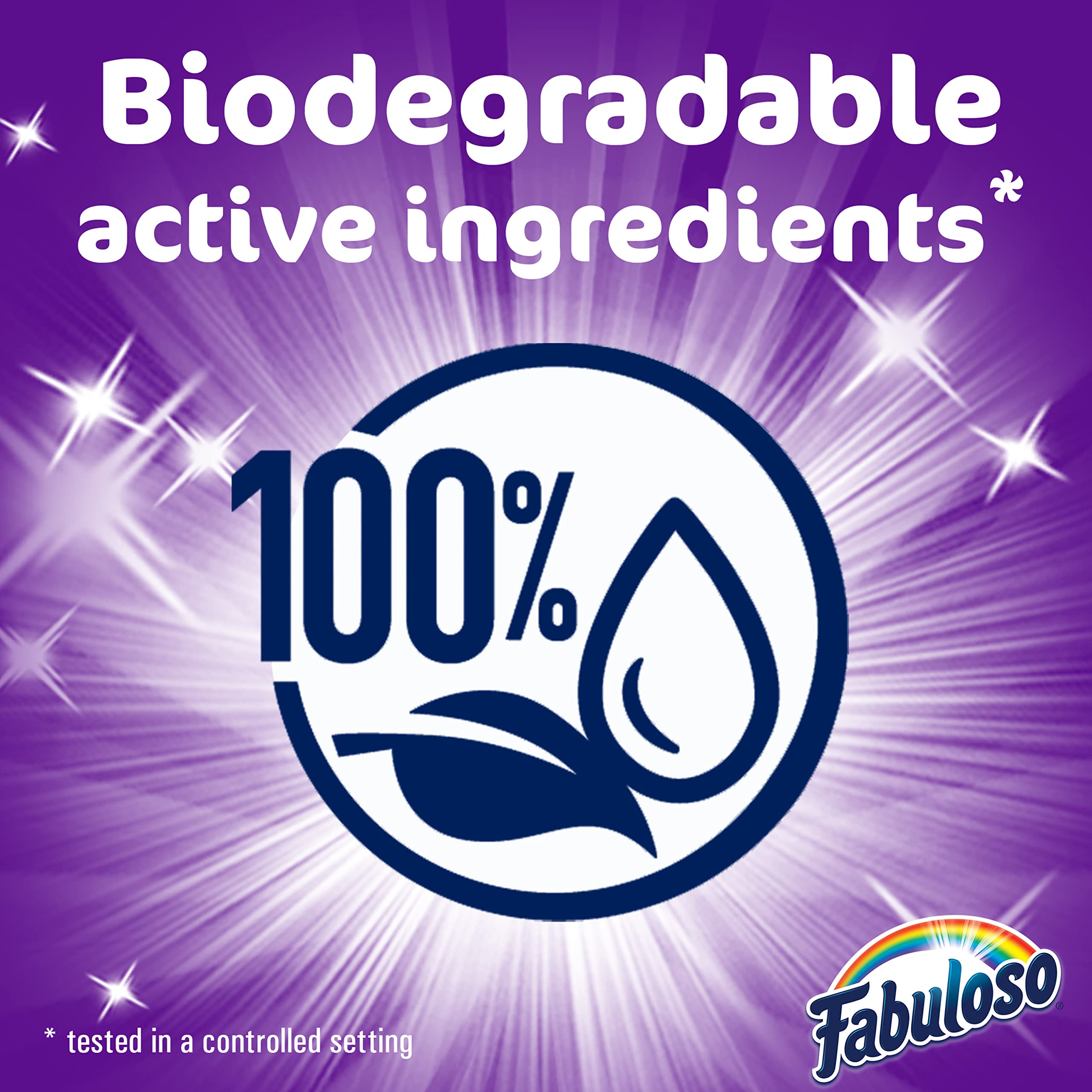 Fabuloso Lavender label with concentrate and usage directions visible