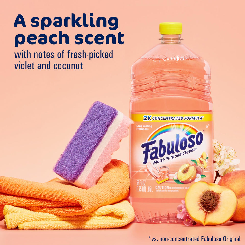 Fabuloso Peach scent in bathroom setting for sinks and counters