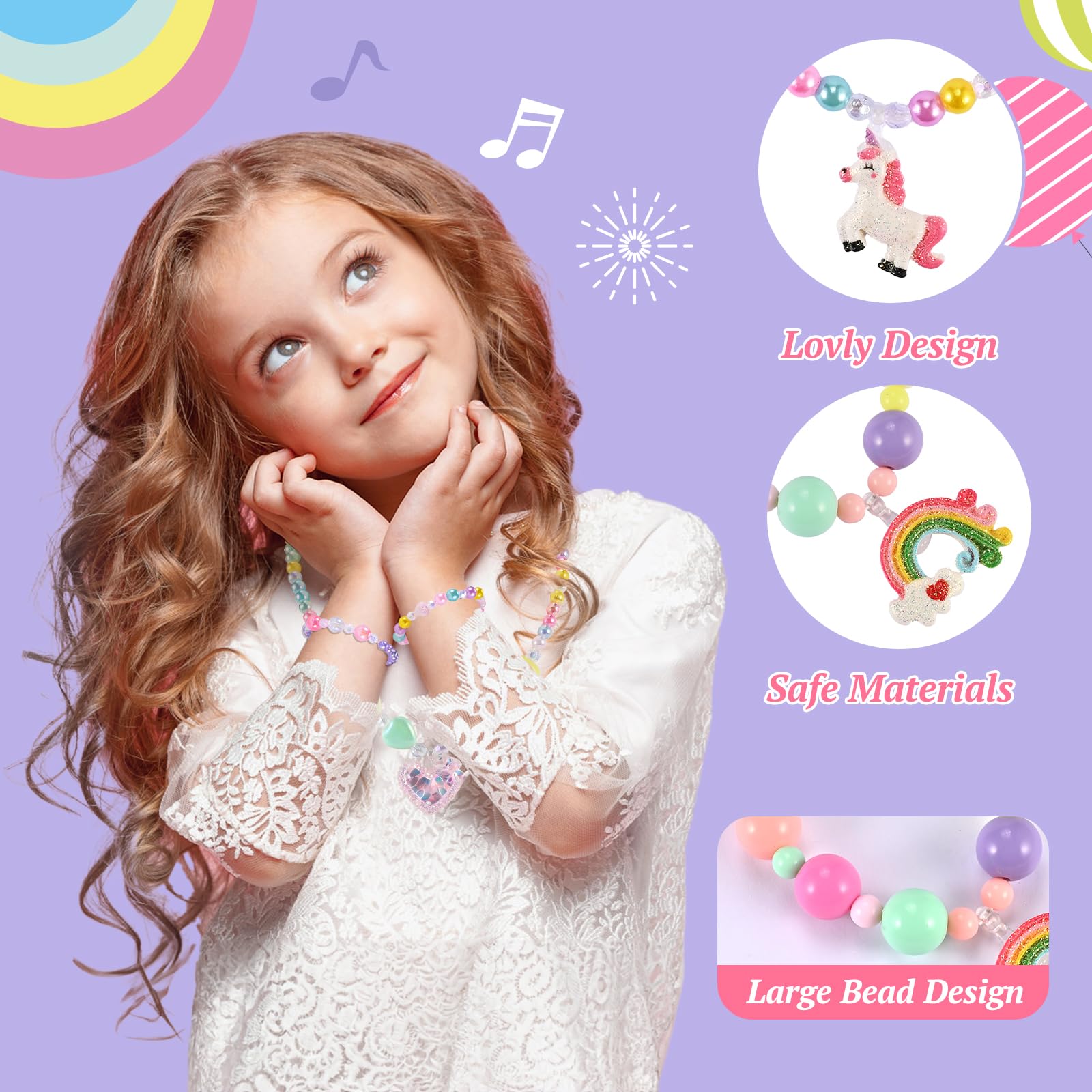 Faburo adjustable-size jewelry fits ages 3-12 with comfortable wear