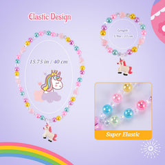Faburo rainbow-pattern necklace sparks imaginative play and birthday vibes