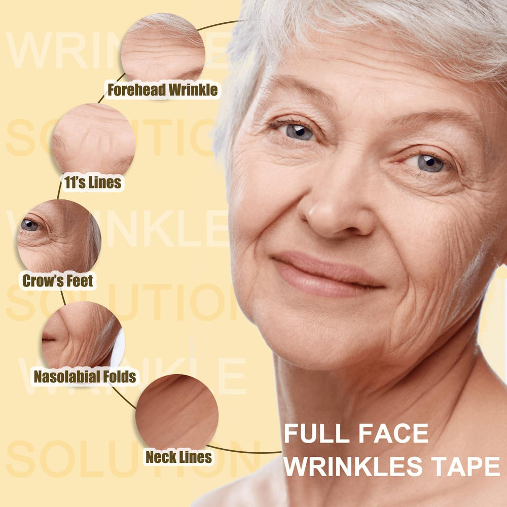 Face Tape neck-wrinkles supports the neck for smooth appearance.