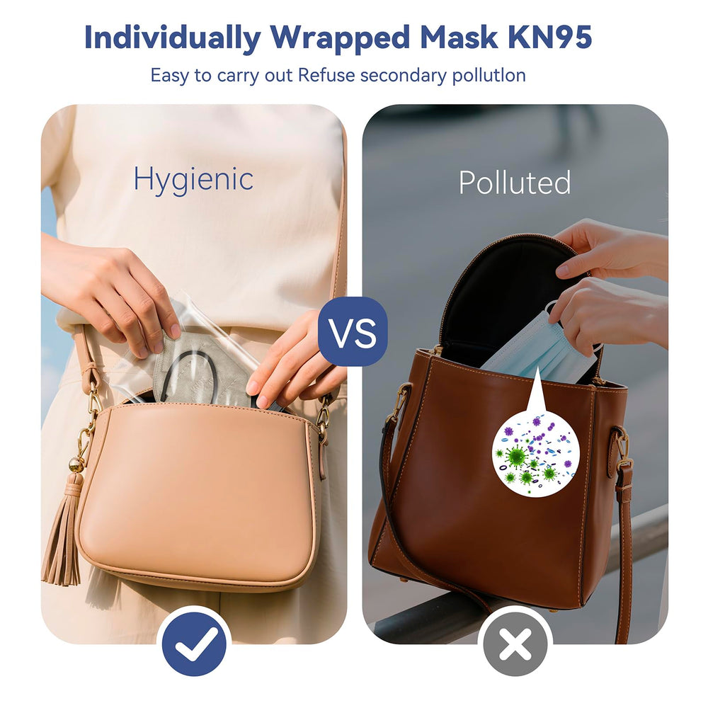 FACEMOON KN95 masks latex-free and breathable for long wear