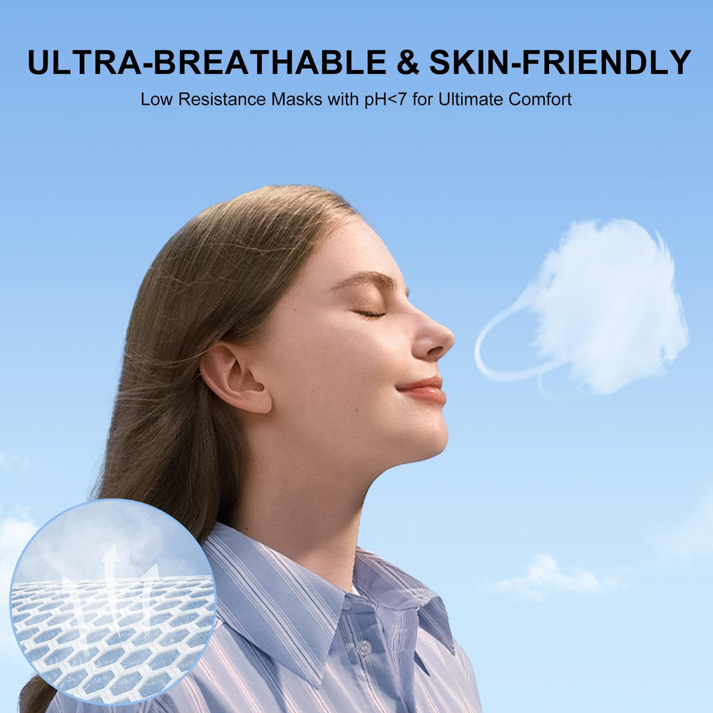 FACEMOON KN95 color assortment in breathable folds for daily use
