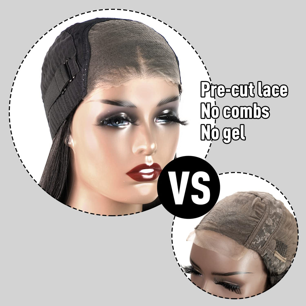 FACMOOD 200-density human hair wig provides full volume