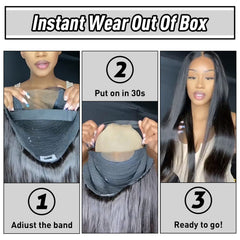 FACMOOD pre-cut lace front enables quick, beginner-friendly wear